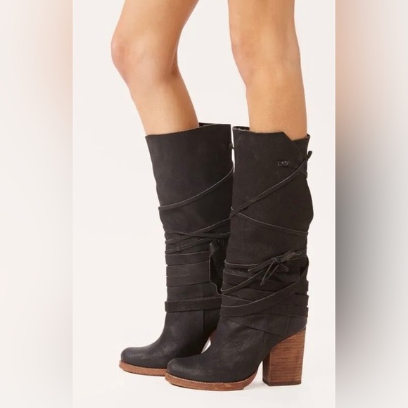 Free People Shoes - Royal Rush wrapped boots black size 38